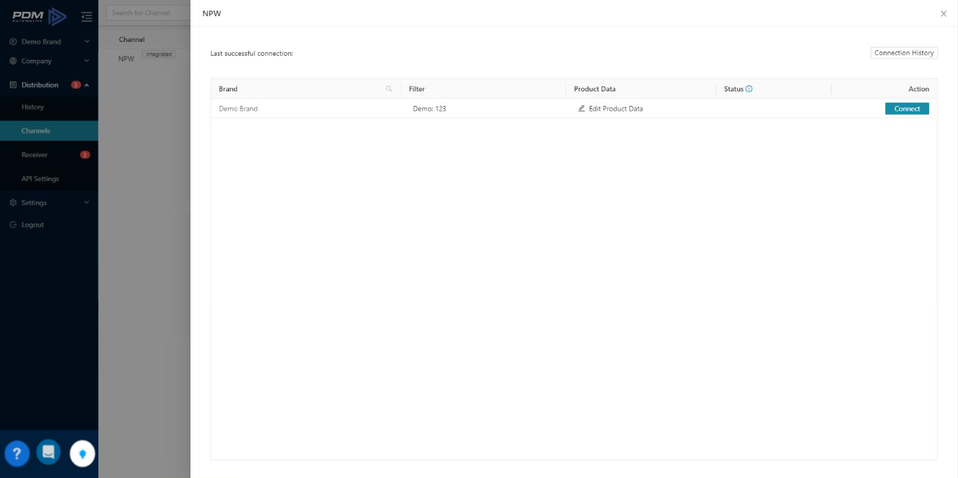 NPW Integration Screenshot